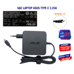Sạc Laptop ASUS USB Type-C 65W Chính Hãng – Sạc Nhanh PD, An Toàn, Tương Thích Nhiều Dòng Máy 6 vn 11134207 7r98o lt7npttn42is1f